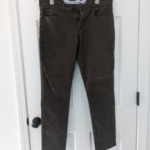 Mens 32x32 Fried Denim Slim Fit Green Pants | Edgy Vintage-Inspired Style